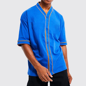 Camiseta de béisbol de moda, ropa deportiva, ajuste cómodo, transpirable, secado rápido, 100% poliéster para hombres, uniformes de equipo y ropa informal - Product Image 1