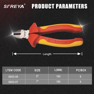 Sfreya S603 cách điện Chéo Cắt Kìm đa năng kìm công cụ dụng cụ cầm tay cách điện xử lý công nghiệp Trọng lượng nhẹ công cụ - Product Image 3