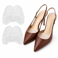 2 paires de coussinets métatarsiens invisibles en gel, coussinets pour l'avant-pied, inserts pour talons hauts, confortables, doux, antichoc, durables, lavables, transparents