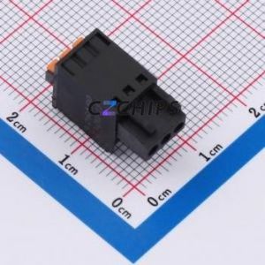 DB2EKD-2.5-3P-BK Plug-in Terminal Block P=2.5mm Connector ( Connector Type: Male Plug )( Construction: 1x3P )( Pitch: 2.5mm ) - Product Image 2