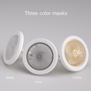 Ventilateur de plafond de salle de bain moderne, simple, intelligent, silencieux, avec moteur CC, construction métallique, télécommande à intensité variable, 3 pales - Product Image 2