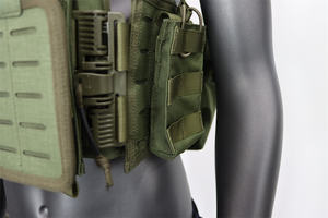 Molle System Camo Combat Body Protection Plate Carrier Gilet tactique couleur Camouflage à dégagement rapide à une main - Product Image 5