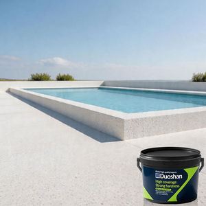 Pavimento de Grava de Alta Dureza con Resina, Revestimiento Líquido para Terrazas de Piscinas, Decorativo, Moderno, de Piedra Blanca Pura - Product Image 3