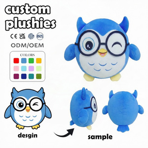 Fabricant de jouets en peluche personnalisés : Mini porte-clés oiseau œuf étoilé, breloques de sac à dos, poulet, ours, figurine de 10 cm personnalisée - Product Image 2