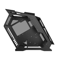 Caja de Ordenador Pequeña para eSports, Tipo Abierto, con Cristal Lateral, Compatible con Placas Base M-ATX y MINI-ITX, Refrigeración Líquida de 240 mm, para Juegos