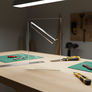 Plaque acrylique transparente 24 x 31 pouces, panneau plastique transparent pour projets de présentation DIY, service de découpe inclus - Product Image 2