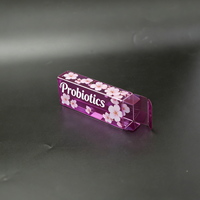 Boîte d'emballage en PET à fleurs de cerisier imprimées avec logo personnalisé, rehaussez votre marque de probiotiques Sakura
