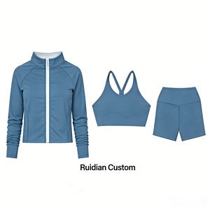 Completo Sportivo in Nylon ad Asciugatura Rapida per Bambini, Set Giacca Yoga, <span class=keywords><strong>Abbigliamento</strong></span> Attivo per Bambini, <span class=keywords><strong>Abbigliamento</strong></span> Sportivo per Ragazze, Set Yoga Lu - Product Image 5