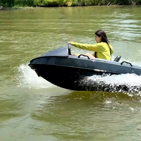 Mini bateau à réaction électrique pour les sports nautiques et la pêche, bateau de plaisance pour le lac, petit bateau à batterie au lithium 15Kw 72V