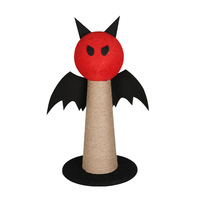 Arbre à chat vertical style petit diable avec griffoir en sisal, aiguiseur de griffes, tout-en-un, léger 1,1 kg, toutes saisons