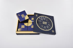 Nueva caja de regalo de lujo Popular GONHUA impresa personalizada estampado en caliente troquelado papel suave al tacto Rectangular cuboide portátil hecho en China - Product Image 5