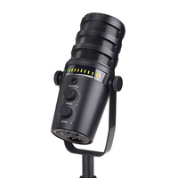 XLR USB Gaming Mikrofon Set Kondensator PC Mikrofon für Streaming Podcasting Computer RGB Mic Kit Mute Button Kopfhörer Buchse für Spiel