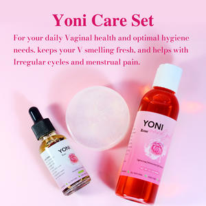 Ensemble de soins Yoni Aromlife : Savon lavant, Huile essentielle, Baume vaginal féminin, Crème hydratante, Gel lavant vaginal, Capsules probiotiques et boriques - Product Image 3