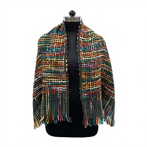 Women's Multicolor Digital Print Acrylic Long Fringed <b>Shawl</b> & <b>Scarf</b> Sport Muslim All Seasons Daily Wear - Product Image 1