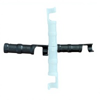Clip de fixation pour tuyau en plastique 22 mm, pince de raccordement de tuyau, clip de fixation de film coupe-vent pour accessoires de serre agricole