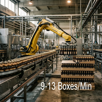 Paletizador Robótico de 6 Ejes JINWEI DS-CR17-G/S, 17 kg, 2047 mm, Certificado CE, ISO 13849-1, ISO 15066, 9-13 piezas/min para Producción Flexible