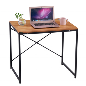 Tavolo da Conferenza Moderno di Facile Montaggio, Rotondo o Quadrato, in MDF+Metallo, Scrivania per Ufficio e Formazione - Product Image 4