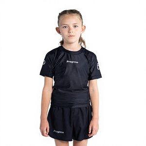 Vente en gros de maillots de compression personnalisés pour le Jiu-Jitsu, BJJ, MMA, pour femmes et enfants, vêtements de grappling par sublimation - Product Image 6