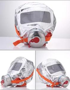 XHZLC Masker Wajah Anti asap, masker wajah Anti asap 40 aluminium/emas, layanan keselamatan pemadam kebakaran fleksibel - Product Image 5