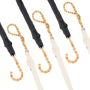 Sunny Kinte SK-S0063 48 Inches Classic Vintage Style <b>Windproof</b> Metal Lightweight Long Curved Handle Manual Control Straight - Product Image 6