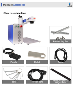 เครื่องเลเซอร์ไฟเบอร์กำลัง 20-100 วัตต์ สำหรับสลักโลหะ; เครื่องแกะสลักเลเซอร์ที่ได้มาตรฐาน UDI สำหรับสแตนเลส ได้รับการรับรองมาตรฐาน CE - Product Image 5