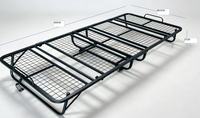 Lit d'appoint pliable portable pour adultes avec matelas en mousse à mémoire de forme, cadre métallique robuste et peu encombrant – Offre spéciale