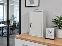 Armoire de rangement pour téléphones portables à 36 emplacements, verrouillable, avec clé, organisateur de téléphones portable en métal pour l'école, le bureau, l'usine