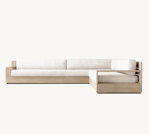 Canapé en teck d'extérieur, vente chaude des fabricants <span class=keywords><strong>MARBELLA</strong></span>, canapé de jardin, terrasse d'hôtel, siège de loisirs en bois massif, <span class=keywords><strong>villa</strong></span>, cour, canapé haut de gamme - Product Image 2