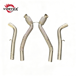 ท่อลงแคท Vortex 304 High Flow สำหรับ Mercedes-Benz G63 W464 4.0T V8 ปี 2018–2025 พร้อมแผ่นกันความร้อน ไม่แสดงไฟเตือน Check Engine - Product Image 1