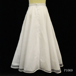 P1069 Falda con volantes y cuentas para niñas, vestido largo con peto - Product Image 2