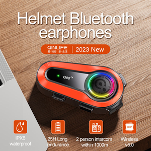 Intercomunicador Inalámbrico para Motocicleta Y80-2X Full Duplex con Alcance de 800m, Auriculares para Casco de Moto con Calidad de Sonido Clara - Product Image 2