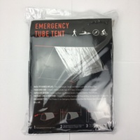 Tente d'urgence en tube PET jetable pour l'extérieur, abri de survie à une seule couche pour le camping pour 2 personnes