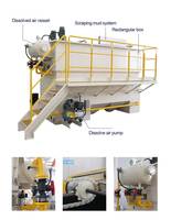 Système de flottation à air dissous DAF mobile monté sur remorque, application de location pour usine de transformation alimentaire temporaire et intervention d'urgence