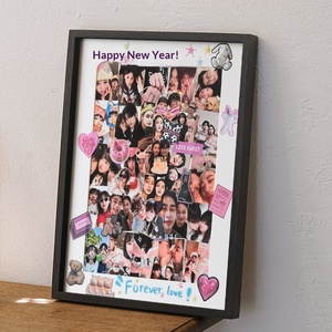 Regalo <span class=keywords><strong>di</strong></span> Compleanno Personalizzato in Legno Massello Ecologico con Foto Fai-da-Te, Adesivo Graffiti Fatto a Mano, Creativo Rettangolare per Anniversario, Stampa Giclée - Product Image 5