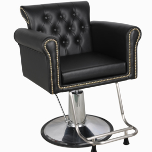 Poltrona <span class=keywords><strong>da</strong></span> Barbiere in Metallo con Funzione di Sollevamento e Rotazione per Parrucchieri e Saloni, Adatta anche per Soggiorno - Product Image 1
