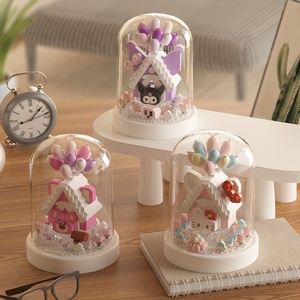 ของเล่นประกอบรูปทรงสตรอว์เบอร์รี บ้านบอลลูน ชุดปราสาท ตัวต่อพลาสติกขนาดเล็ก ใช้ร่วมกับบล็อกตัวต่อขนาดเล็กได้ เหมาะสำหรับเด็กอายุ 4 ปีขึ้นไป - Product Image 2
