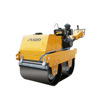 Rouleau compresseur monocylindre 325 kg, moteur GX160 5,5 CV, force de compression 15 KN, moteur hydraulique vibrant, rayon de braquage court