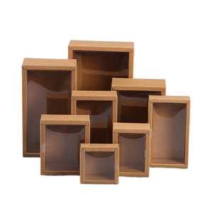 Bán buôn hộp mini tùy chỉnh với cử<span class=keywords><strong>a</strong></span> sổ trong suốt phụ kiện thời trang Hộp cứng nhắc cho bao bì giấy khuyến mãi - Product Image 1