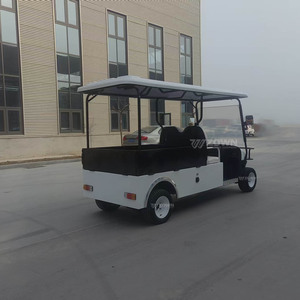 Carrito de Golf Eléctrico de 4 Plazas con Plataforma de Carga, Buggy de Golf con Batería de Litio para Transporte en Resorts, Granjas y Mantenimiento - Product Image 1