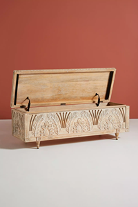 Meuble TV antique, buffet, armoire de rangement en bois sculpté à la <span class=keywords><strong>main</strong></span>, style traditionnel rustique, coffre de rangement - Product Image 3