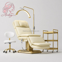 Cama de Belleza Eléctrica, Mesa de Masaje Facial Multifuncional para Salón de Belleza y Clínica Estética