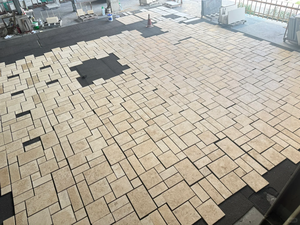 Fournisseur de carreaux de 10 à 12 mm d'épaisseur, de forme rectangulaire, 150 x 900, 200 x 1200, grand rectangle, <span class=keywords><strong>calcaire</strong></span> beige - Product Image 5