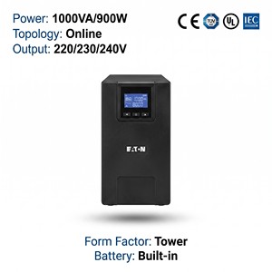 Système d'alimentation sans interruption (ASI) en tour à double conversion en ligne DX Series DX1000CN 1 kVA 0,8 kW 220 V CE ISO pour système de contrôle d'automatisation industrielle - Product Image 4