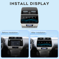 Autoradio Android 14 avec écran tactile de 12,3 pouces, CarPlay sans fil pour Toyota Prado Series