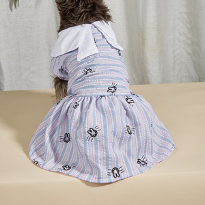 Venta directa de fábrica de vestidos para perros y gatos para primavera y verano, finos y transpirables, perfectos para perros pequeños como Teddy y - Product Image 4