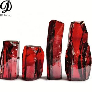 Materia prima CZ sin cortar de alta calidad, circonita cúbica sintética naranja áspera para la fabricación de piedras preciosas brillantes - Product Image 1