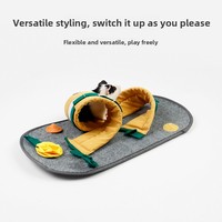 Tapis de forrage interactif pour petits animaux, tunnel multi-formes à combiner librement, pour cochon d'Inde et lapin, personnalisation disponible