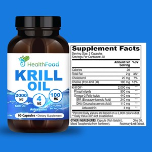 Factory Direct Krill Oil Capsules Promotes over all skin health and Joint Mobility with Phospholipids Dietary <b>Supplement</b> - Product Image 6