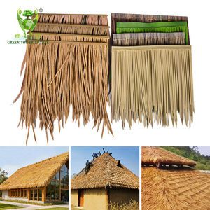 Tuiles de toiture en chaume synthétique ignifuge, résistantes aux UV, en herbe artificielle <span class=keywords><strong>pour</strong></span> palapa et cabane tiki - Product Image 6