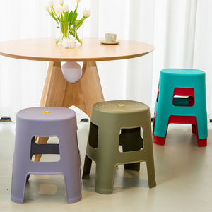 Plastic High Stools 395x335x470mm <b>Stackable</b> Modern Minimalist Design For <b>Dining</b> <b>Chair</b> Household Commercial Use - Product Image 4